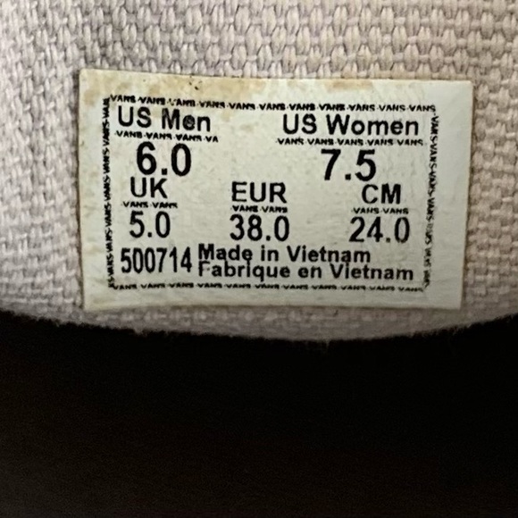 Vans Metallic Leather Skate Loafer-Style Flat Shoe size 7.5 Women’s - Picture 7 of 7